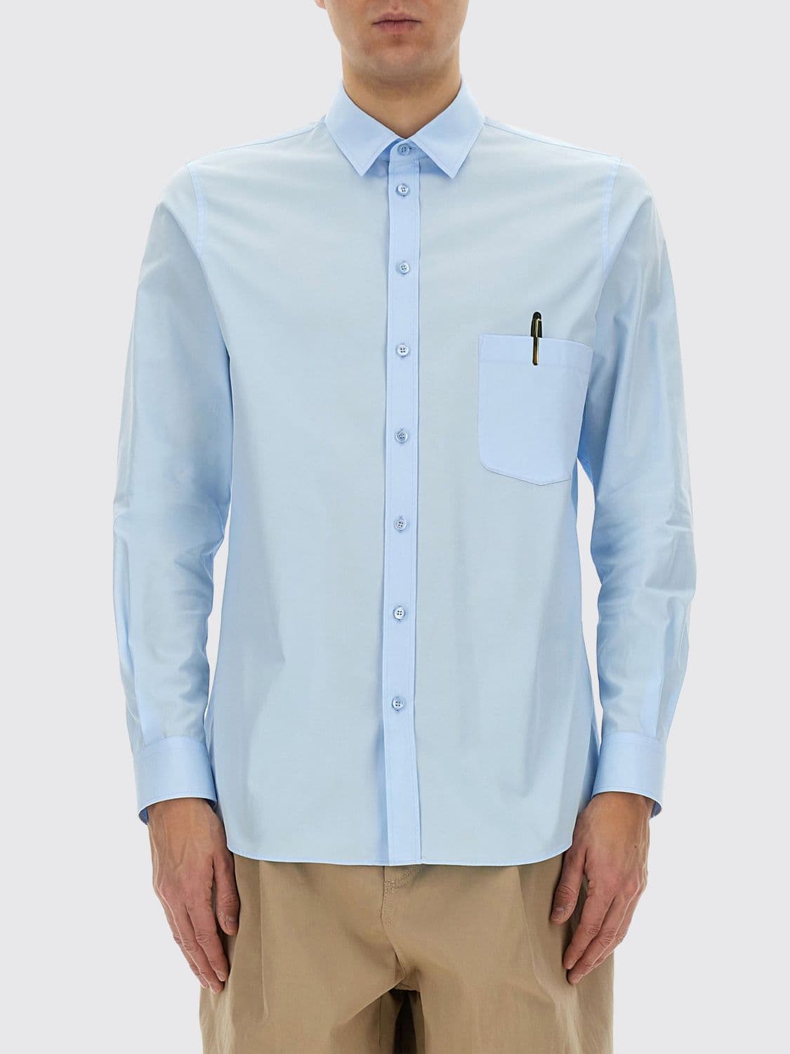 Moschino Couture Shirt Men color Sky Blue