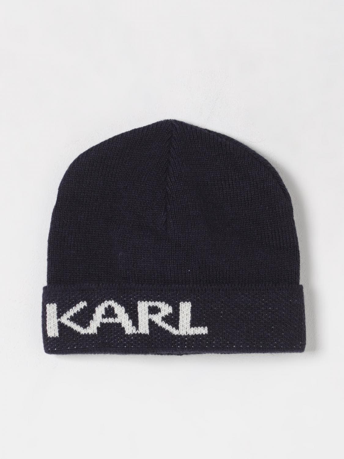 Karl Lagerfeld Hat Men color Blue