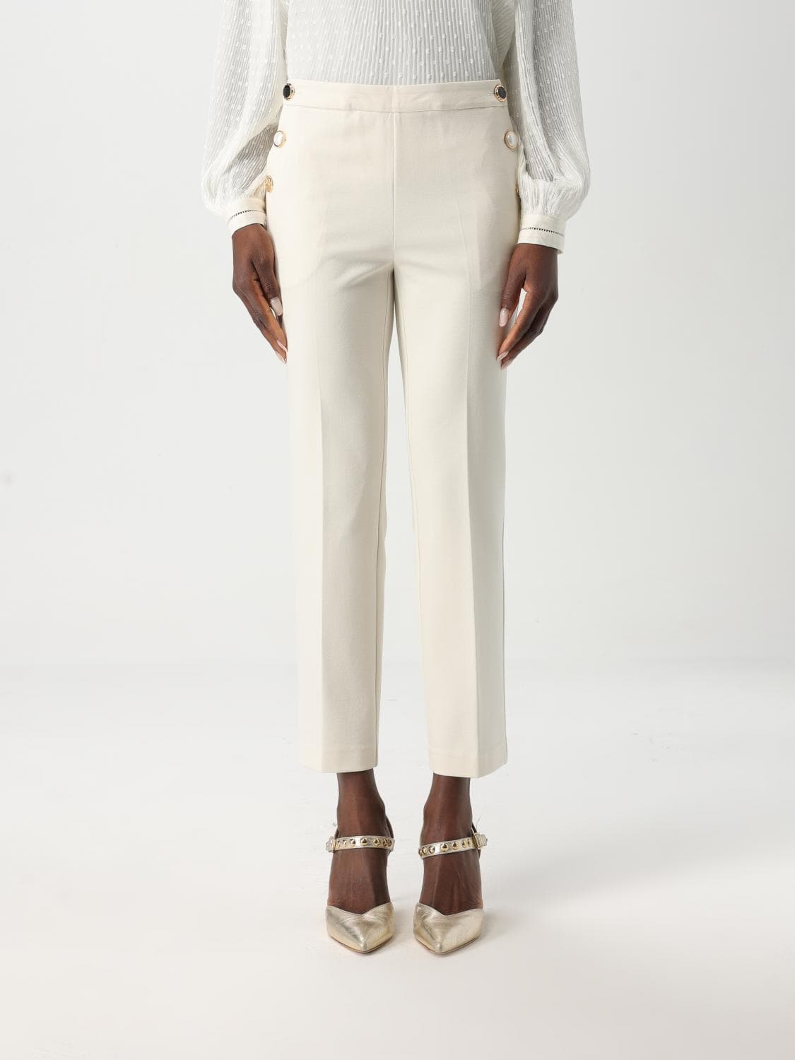 Twinset Pants Woman color Pearl