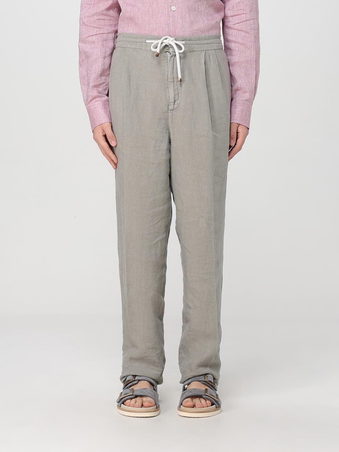 Brunello Cucinelli Pants Men color Grey