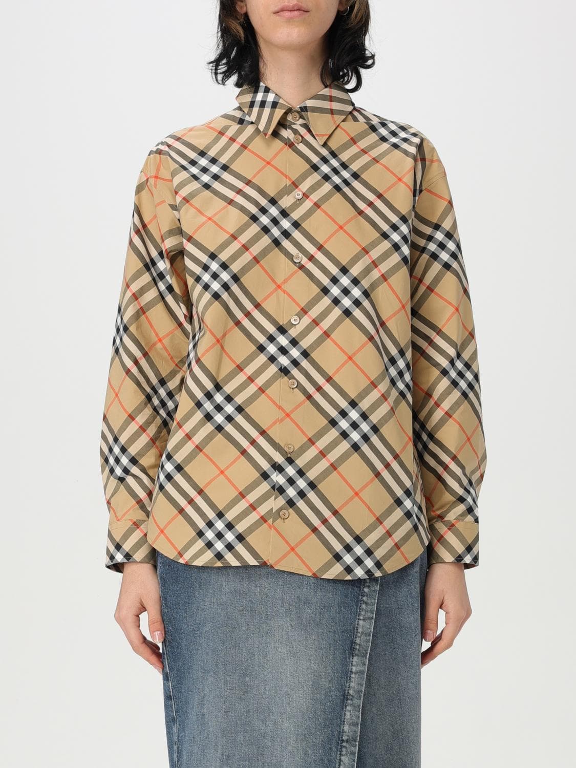 Burberry Shirt Woman color Sand