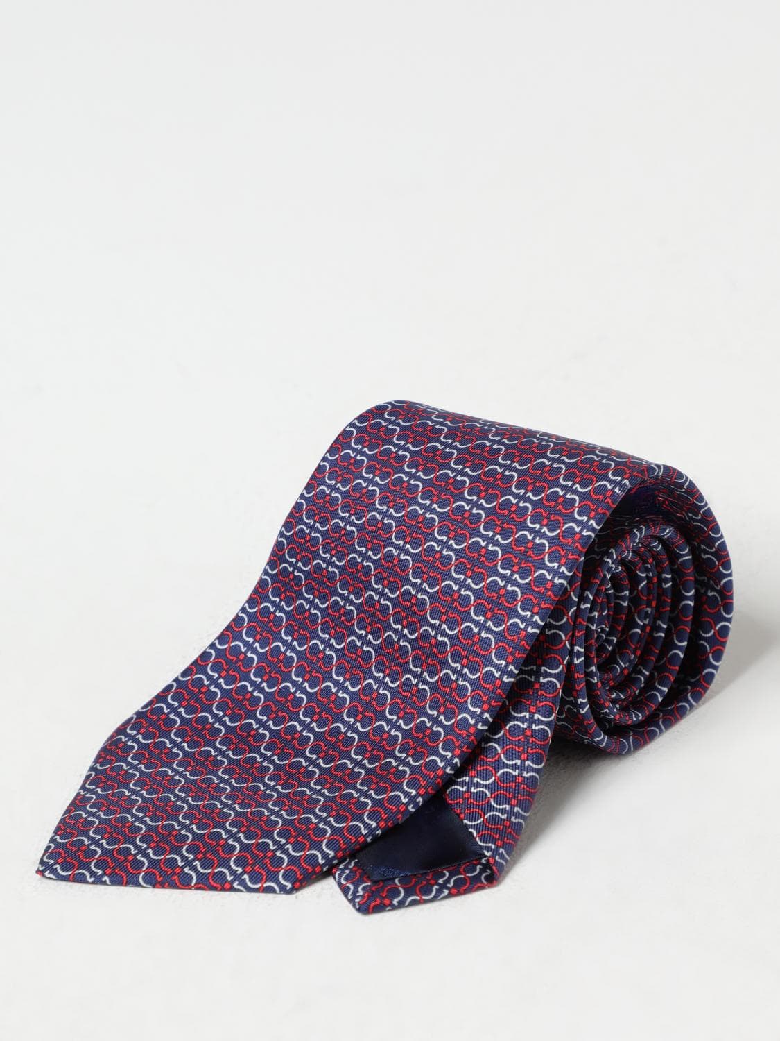 Ferragamo Tie Men color Navy