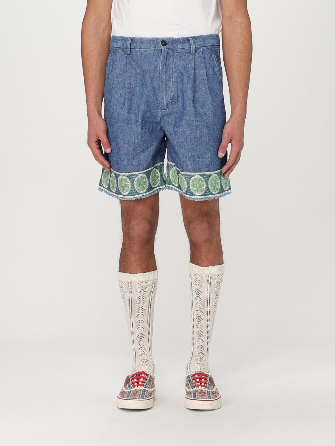 Valentino Shorts Men color Blue · 46