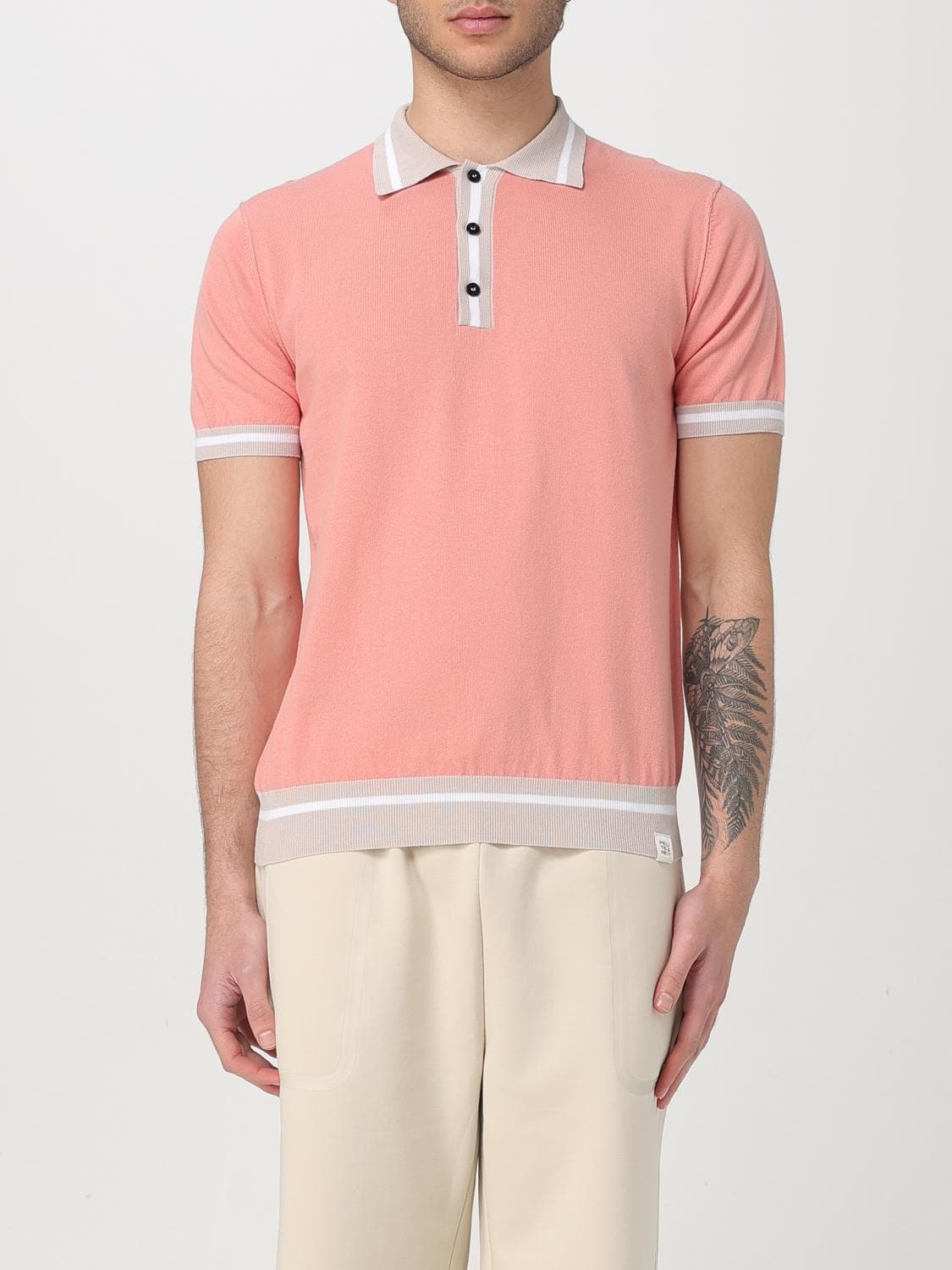 Peuterey Polo Shirt Men color Pink