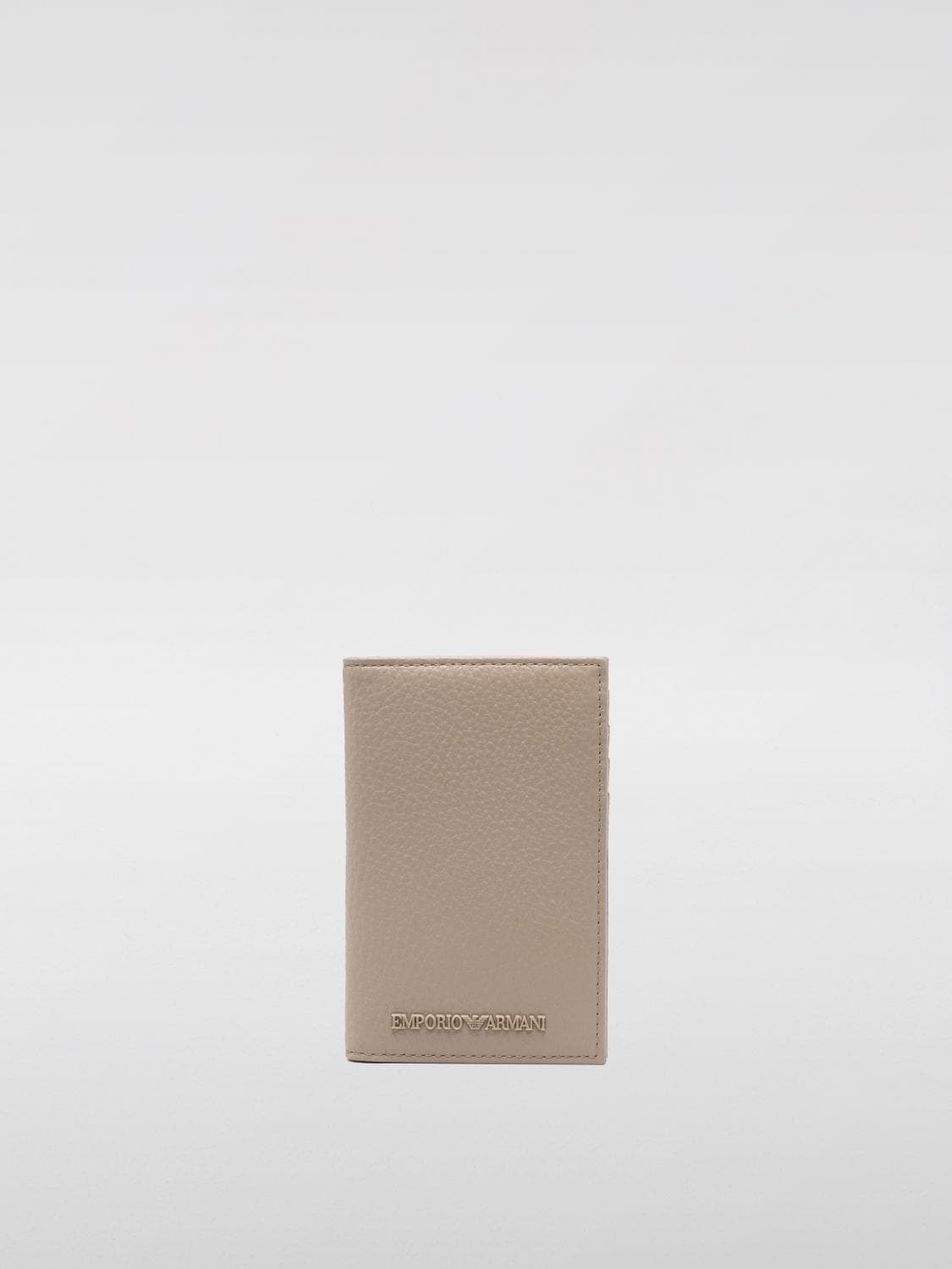 Emporio Armani Wallet Men color Beige