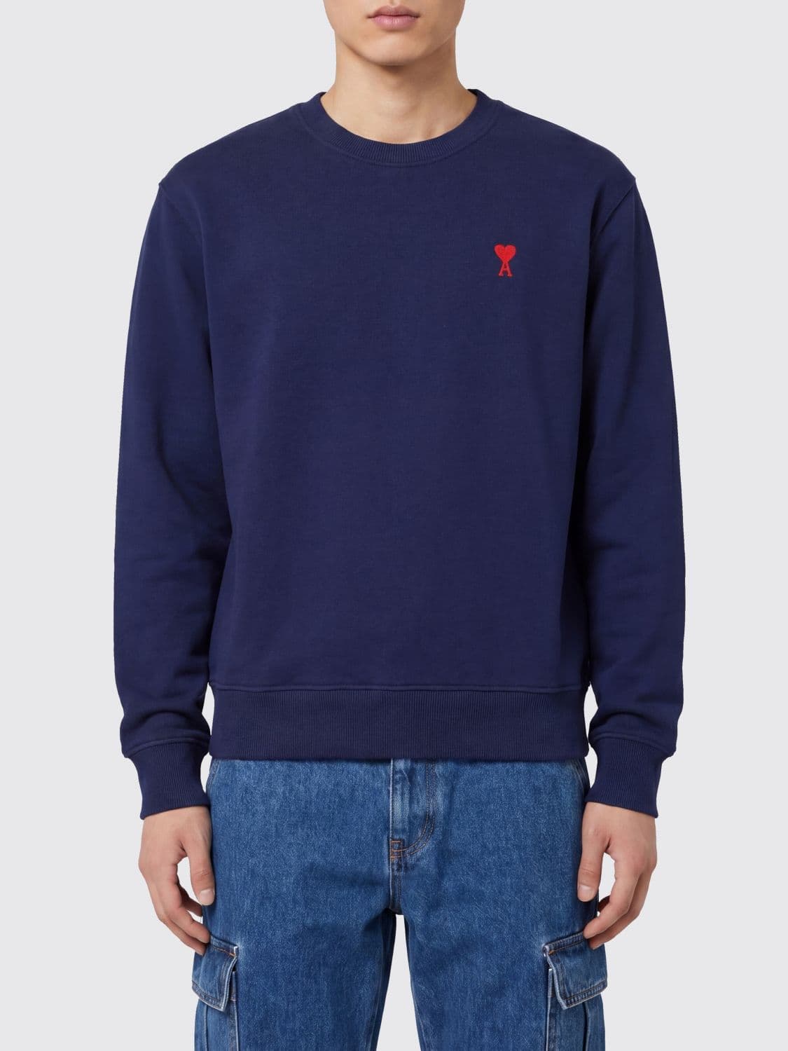 Ami Paris Sweatshirt Men color Blue