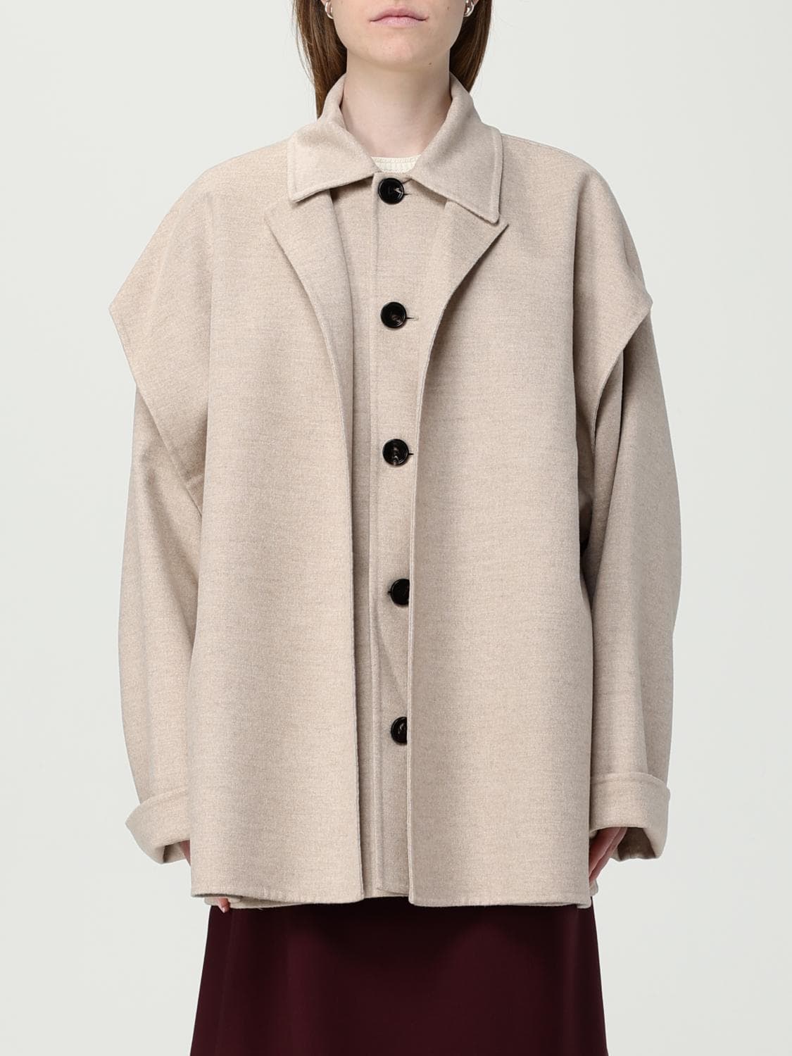 Bottega Veneta Coat Woman color Beige