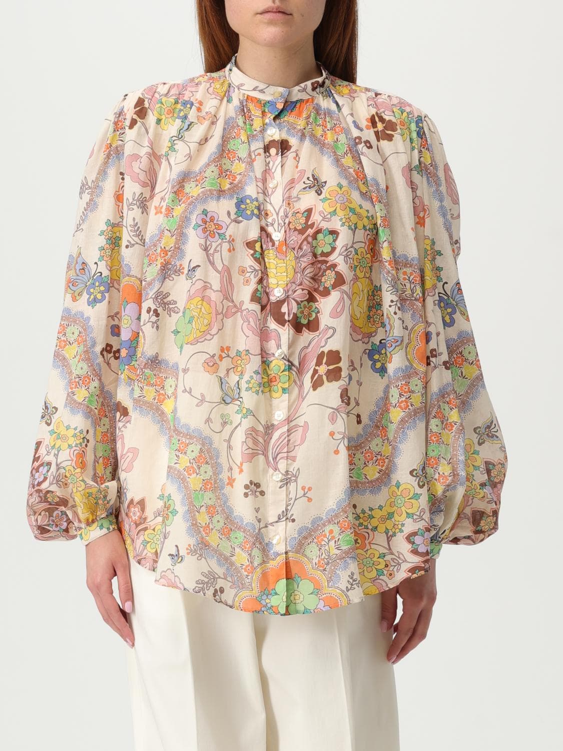 Etro Shirt Woman color Yellow Cream