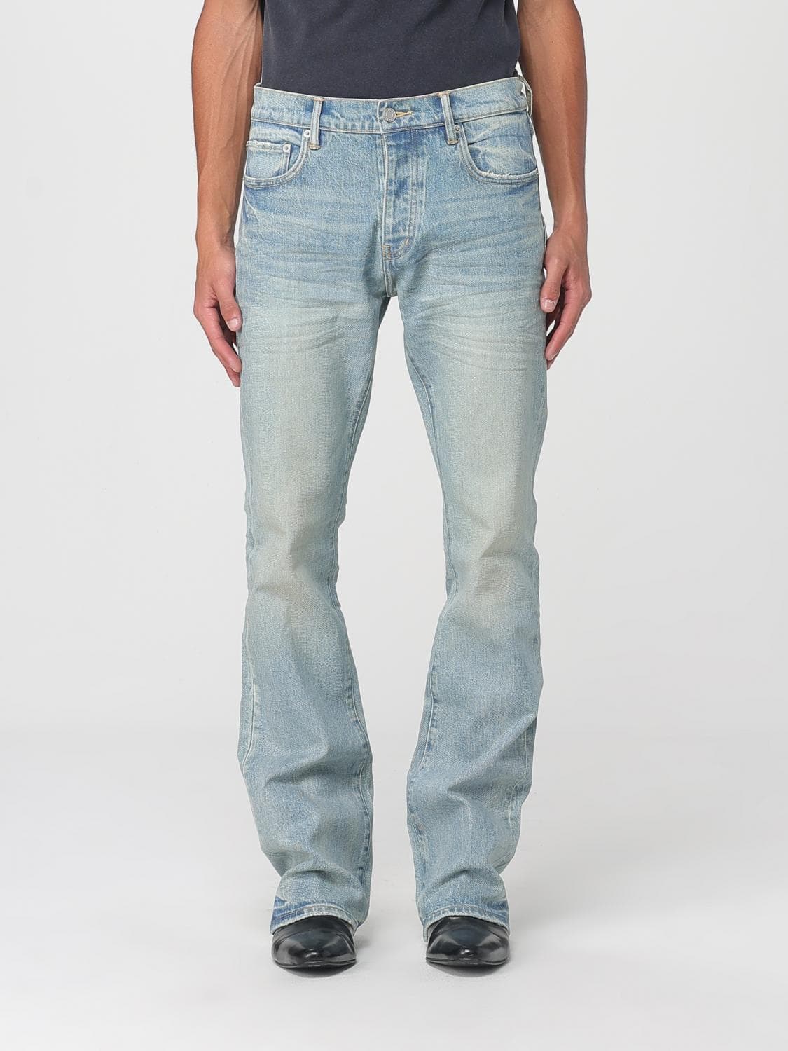Purple Jeans Men color Denim