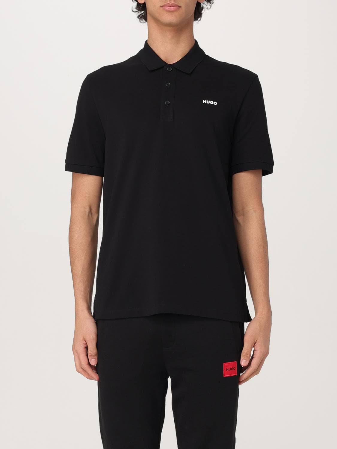 Hugo Polo Shirt Men color Black