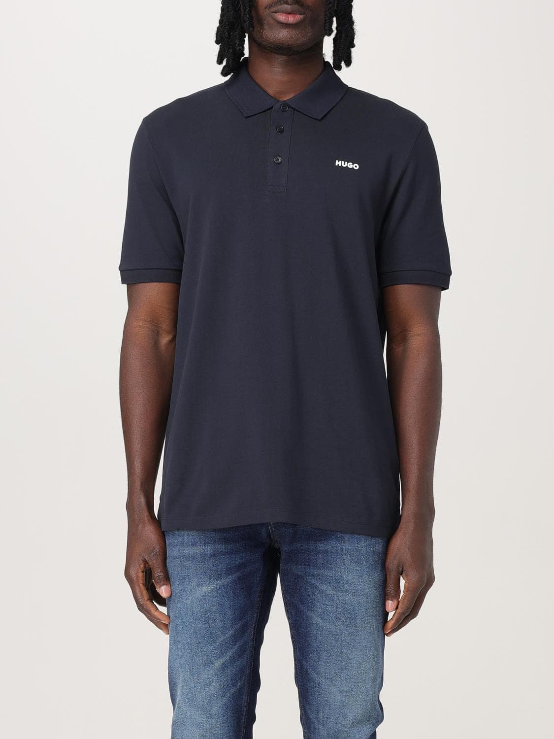 Hugo Polo Shirt Men color Blue