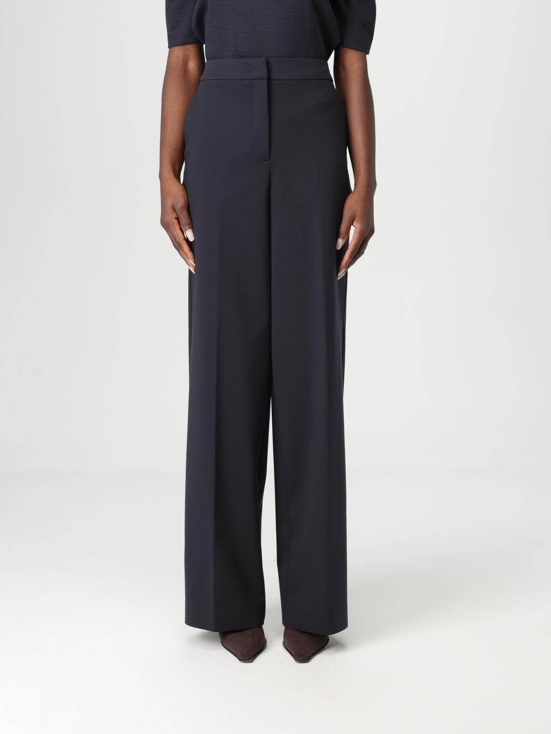 Max Mara Pants Woman color Blue