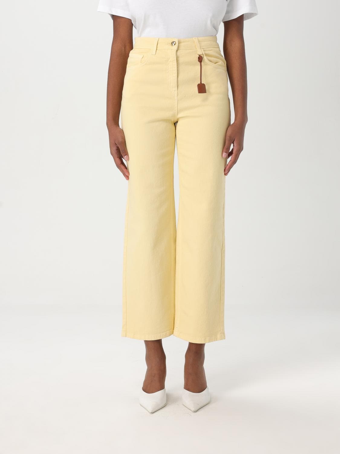 Elisabetta Franchi Jeans Woman color Yellow