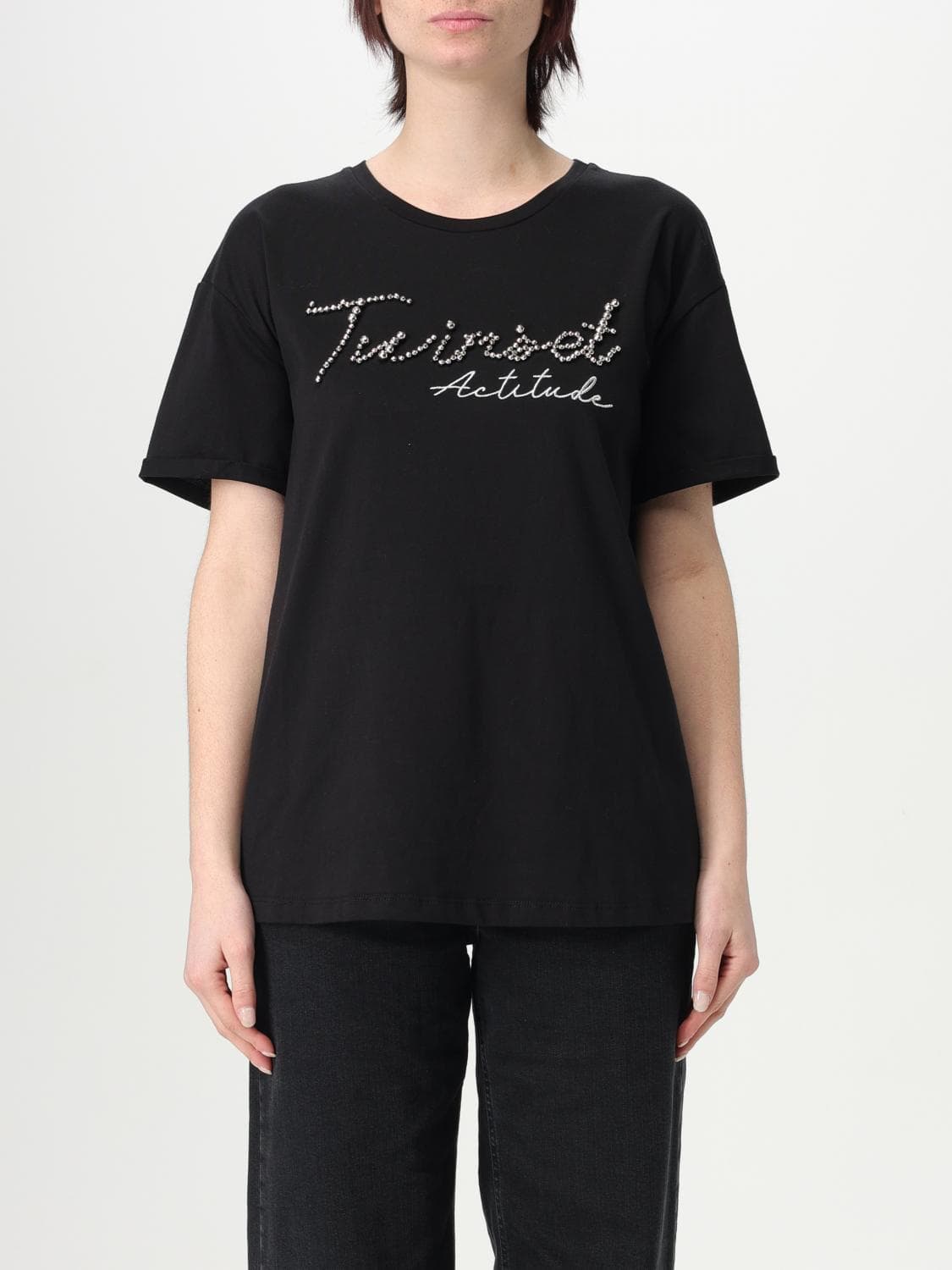 Actitude Twinset T-Shirt Woman color Black