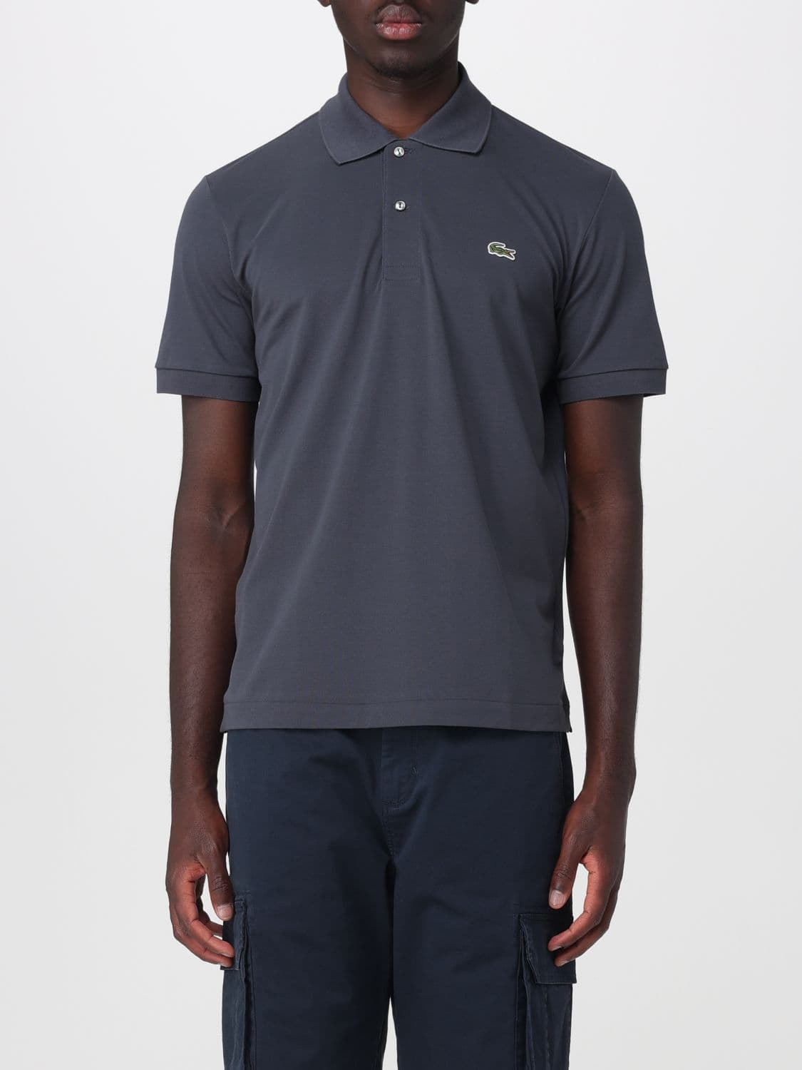 Lacoste Polo Shirt Men color Grey