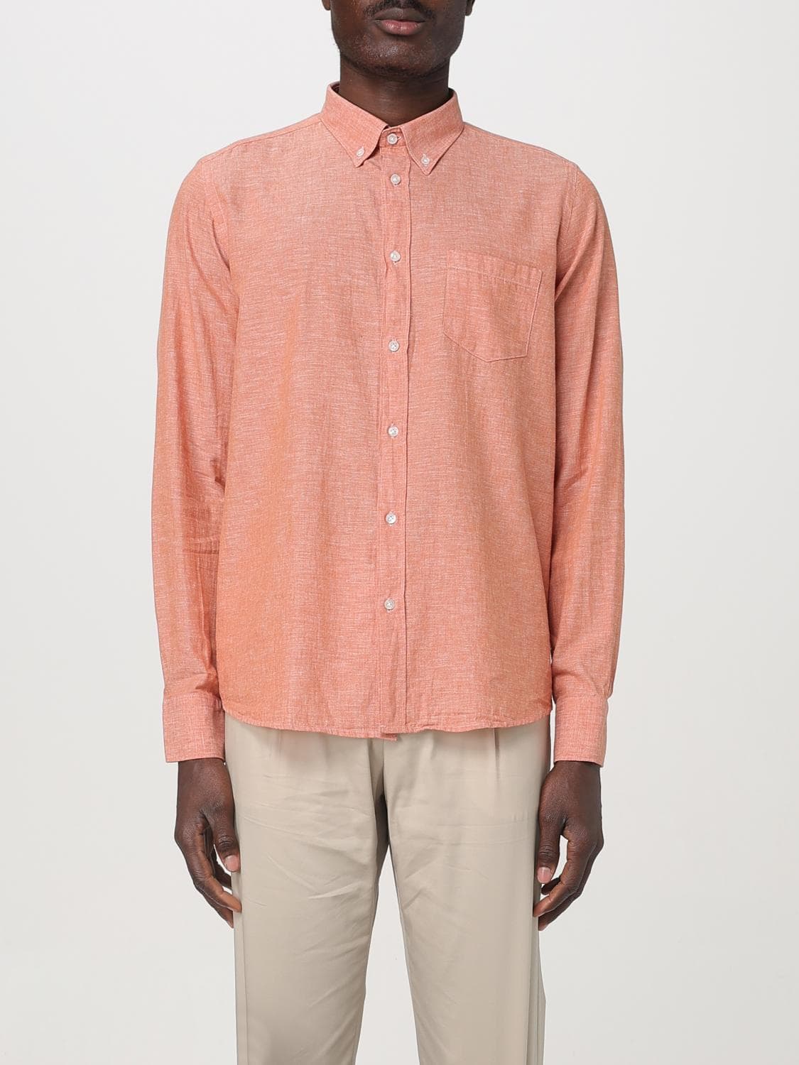 Manuel Ritz Shirt Men color Salmon