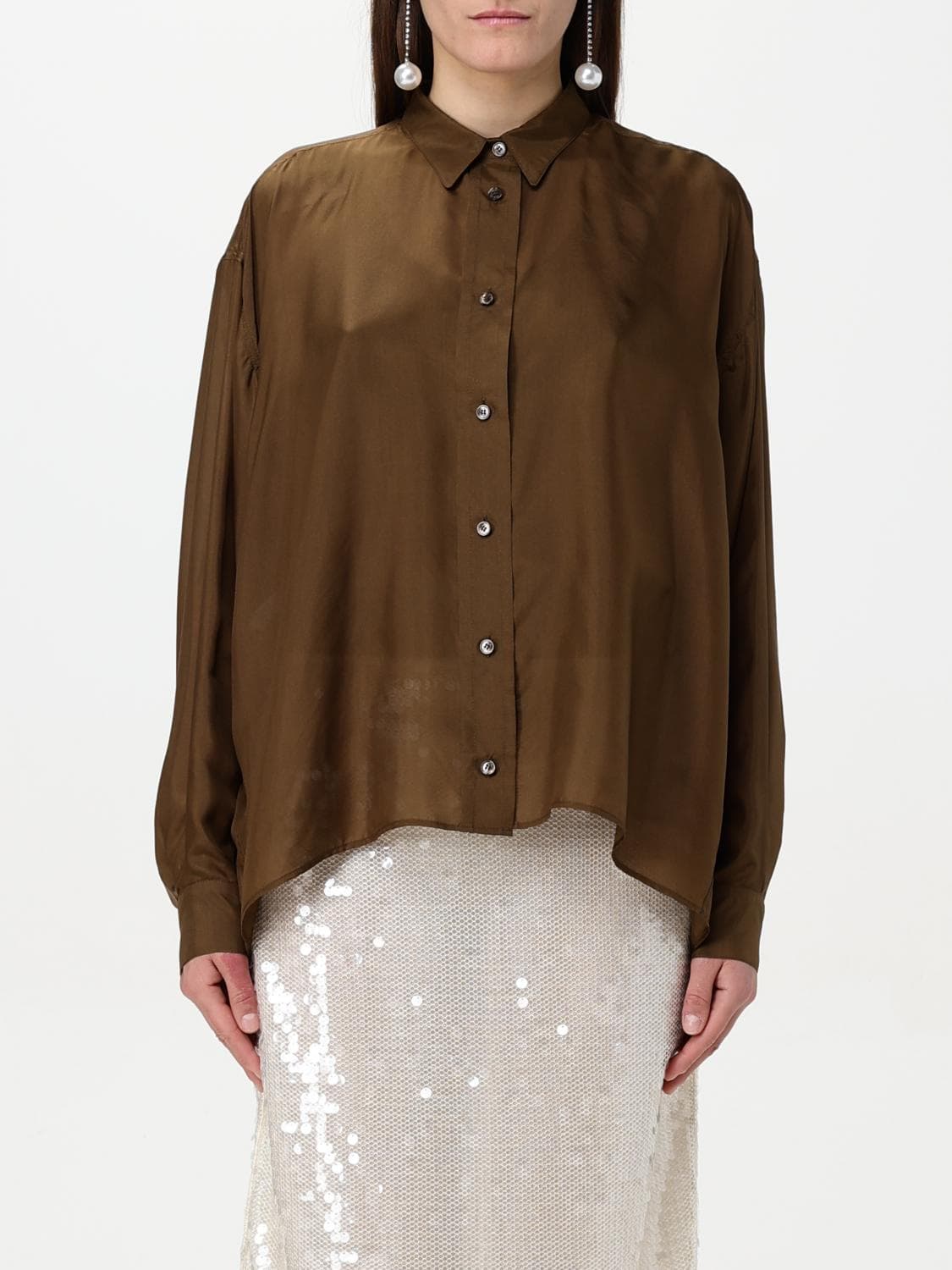 Philosophy Di Lorenzo Serafini Shirt Woman color Brown