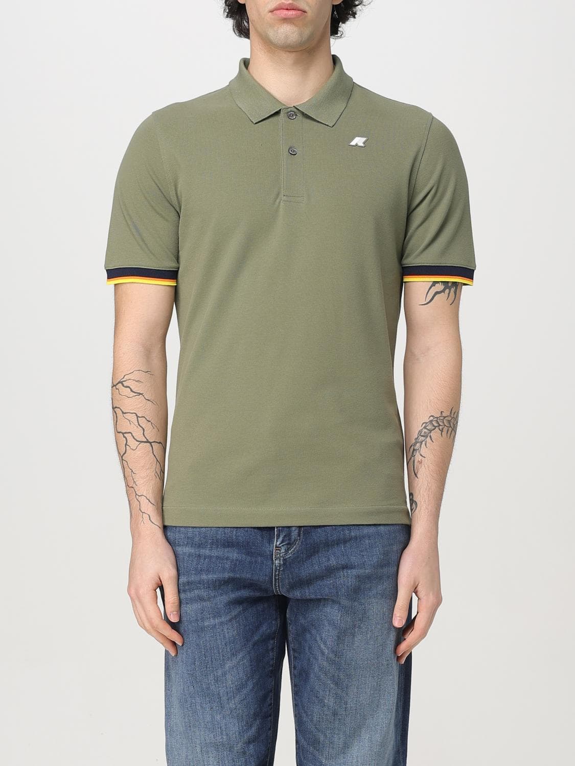 K-Way Polo Shirt Men color Green