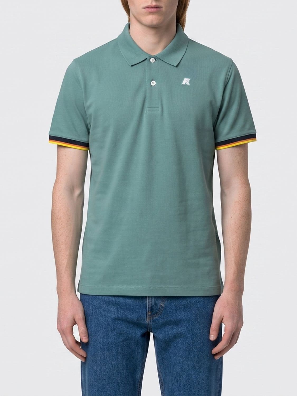 K-Way Polo Shirt Men color Forest Green