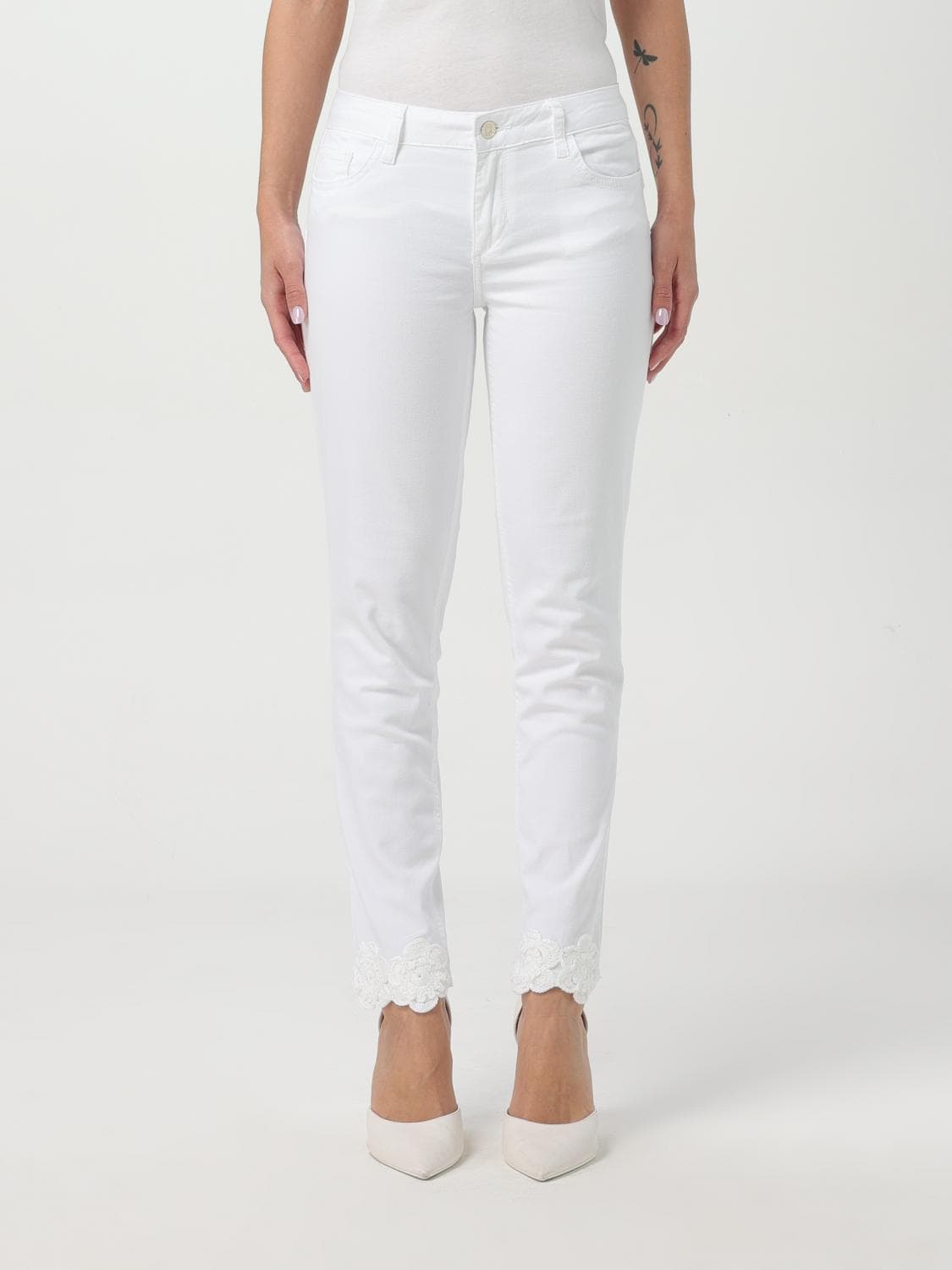 Liu Jo Jeans Woman color White