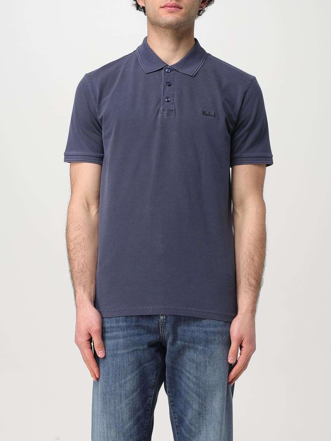 Woolrich Polo Shirt Men color Blue