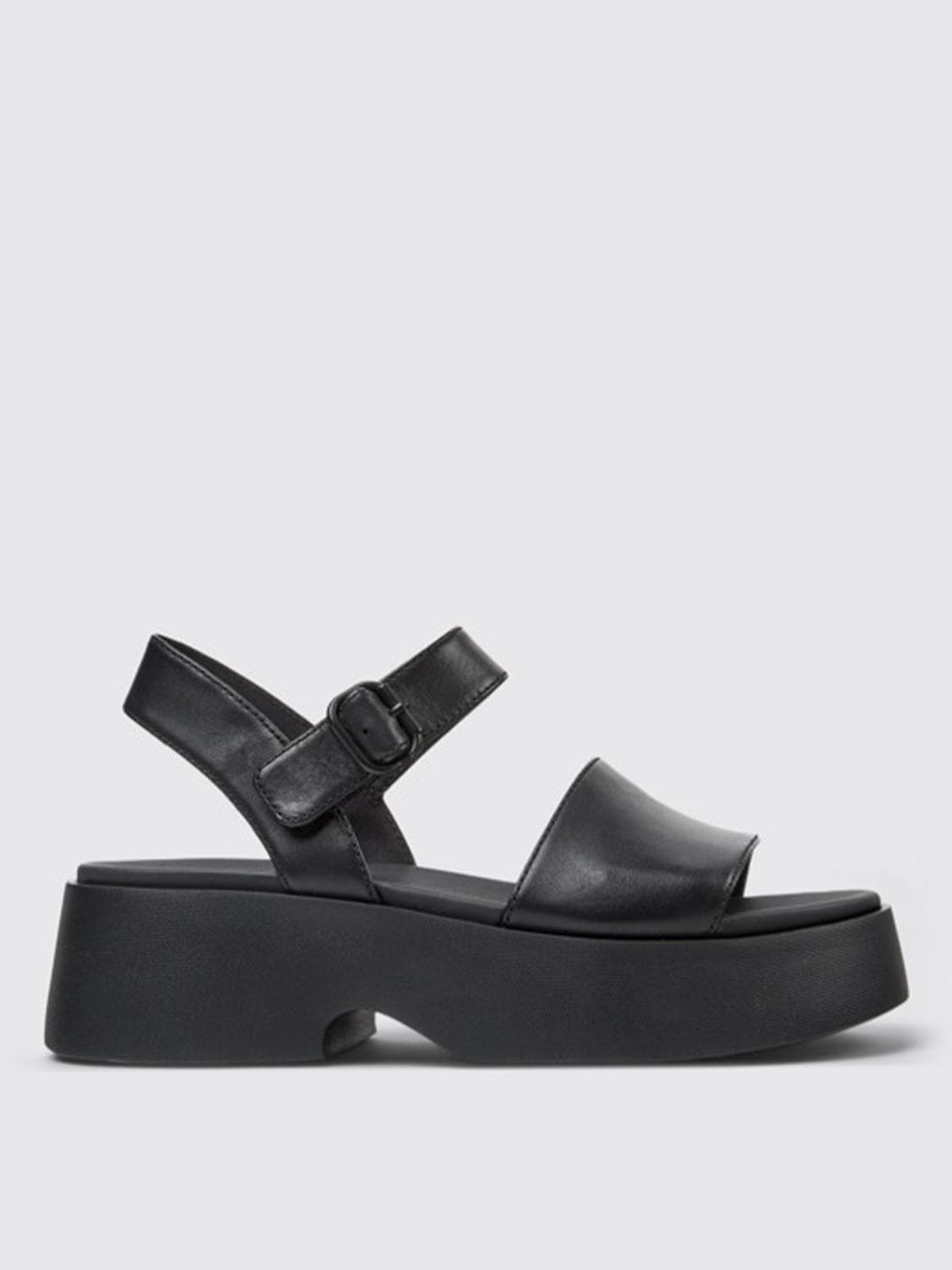 Camper Flat Sandal Woman color Black