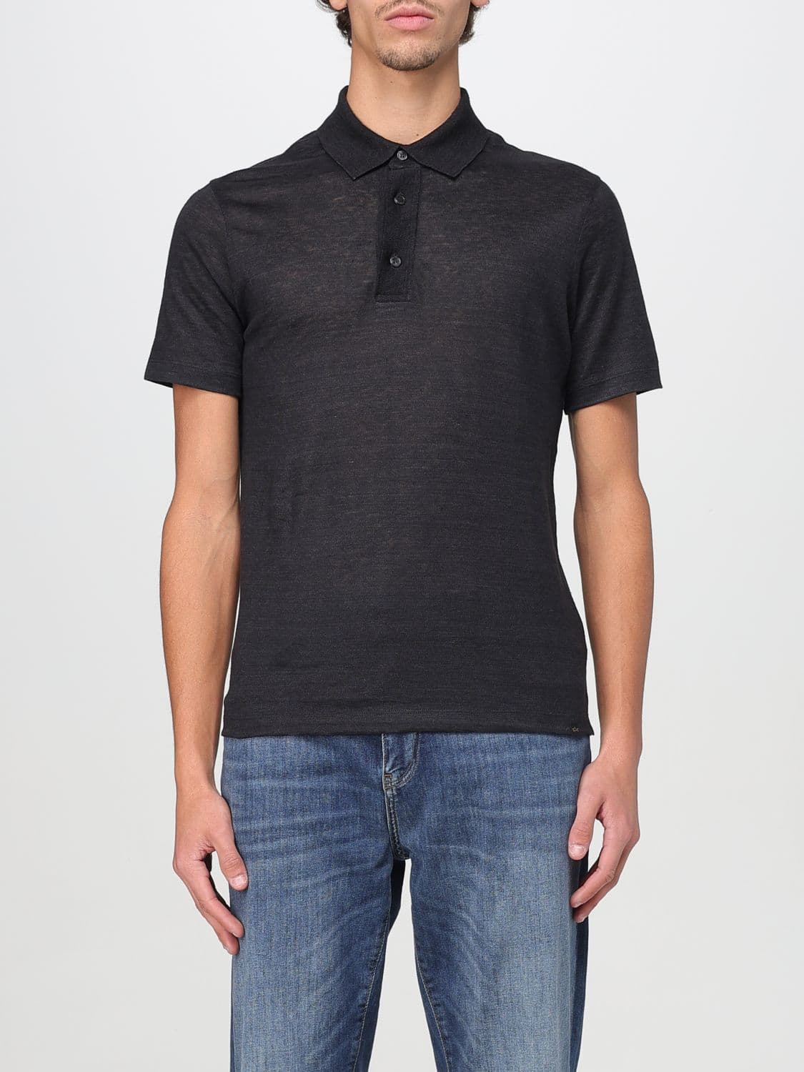 Paul & Shark Polo Shirt Men color Black