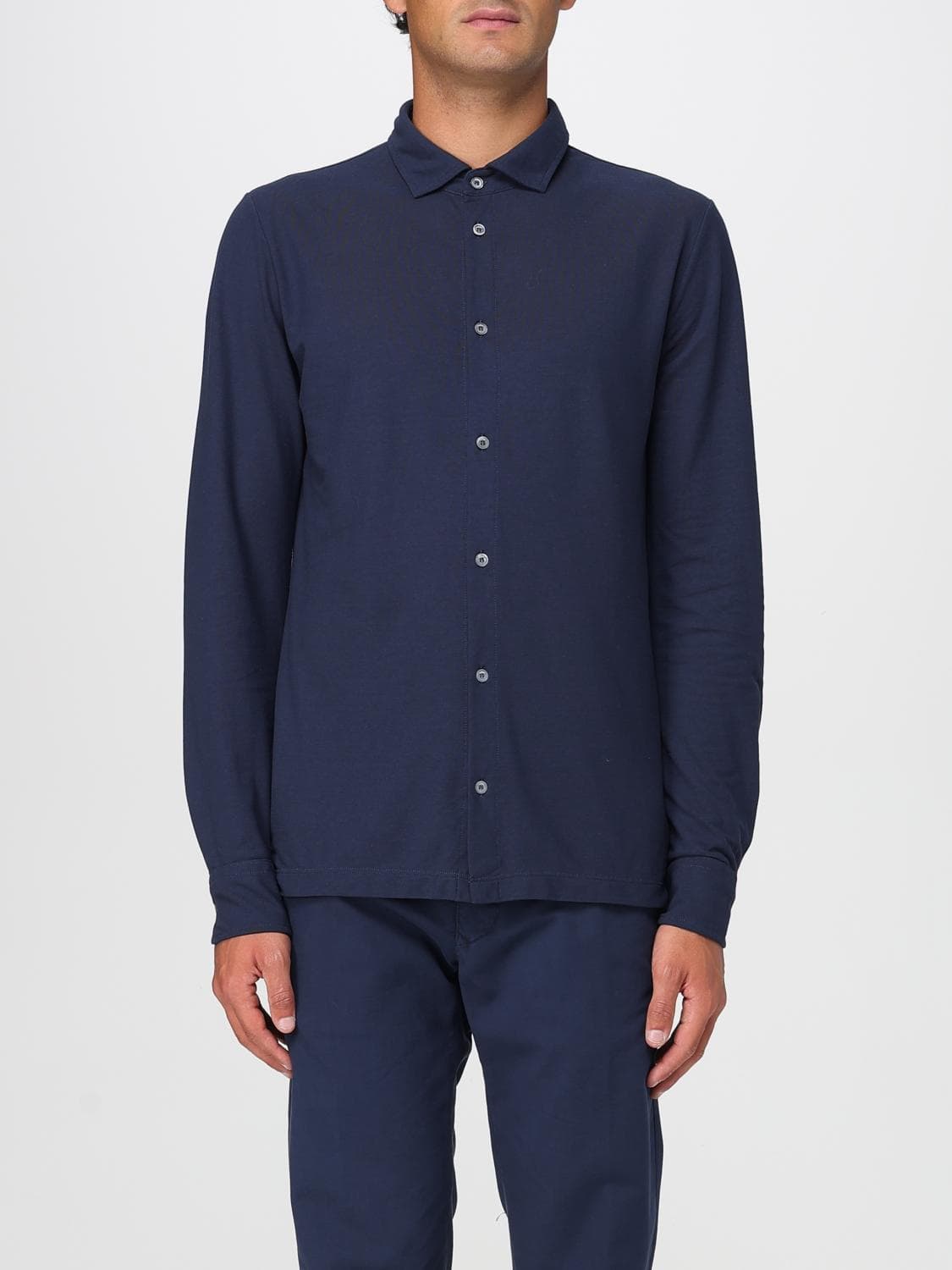 Zanone Shirt Men color Navy
