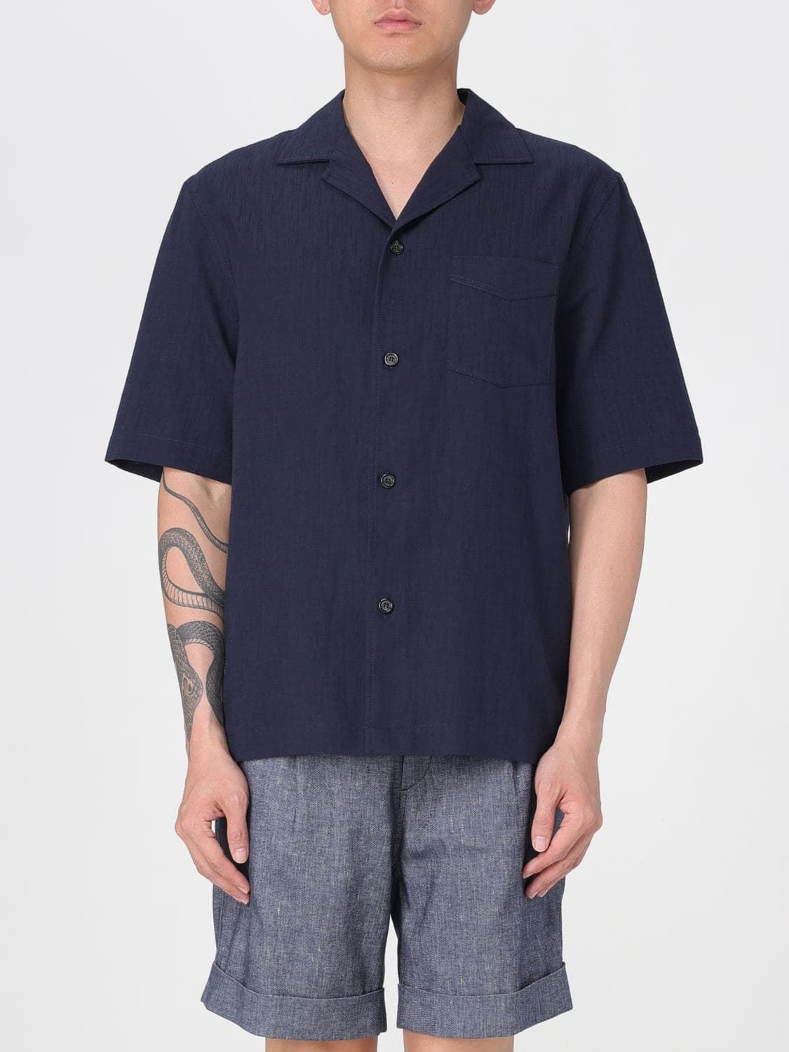 Paolo Pecora Shirt Men color Blue · L
