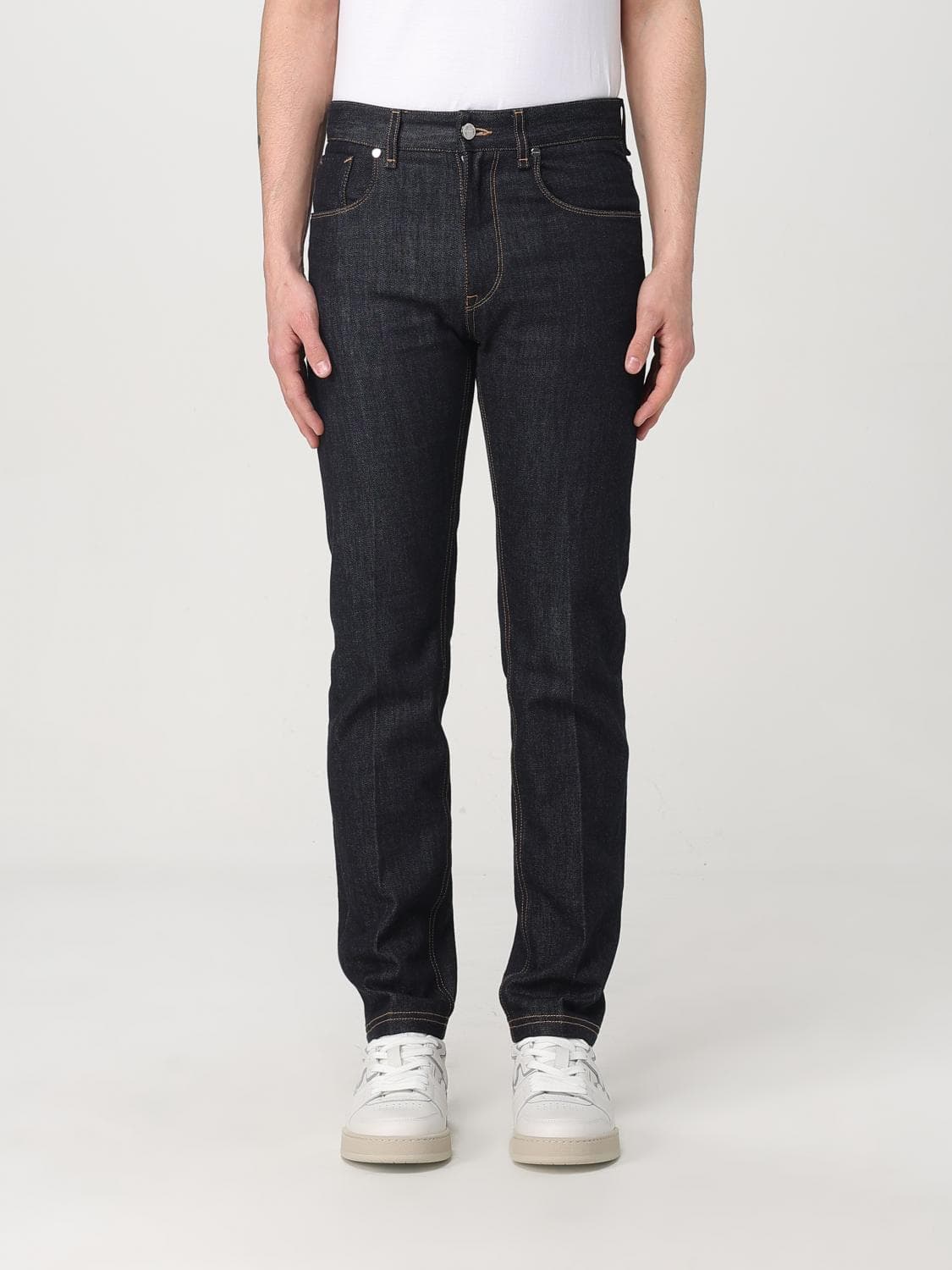 Fendi Jeans Men color Indigo