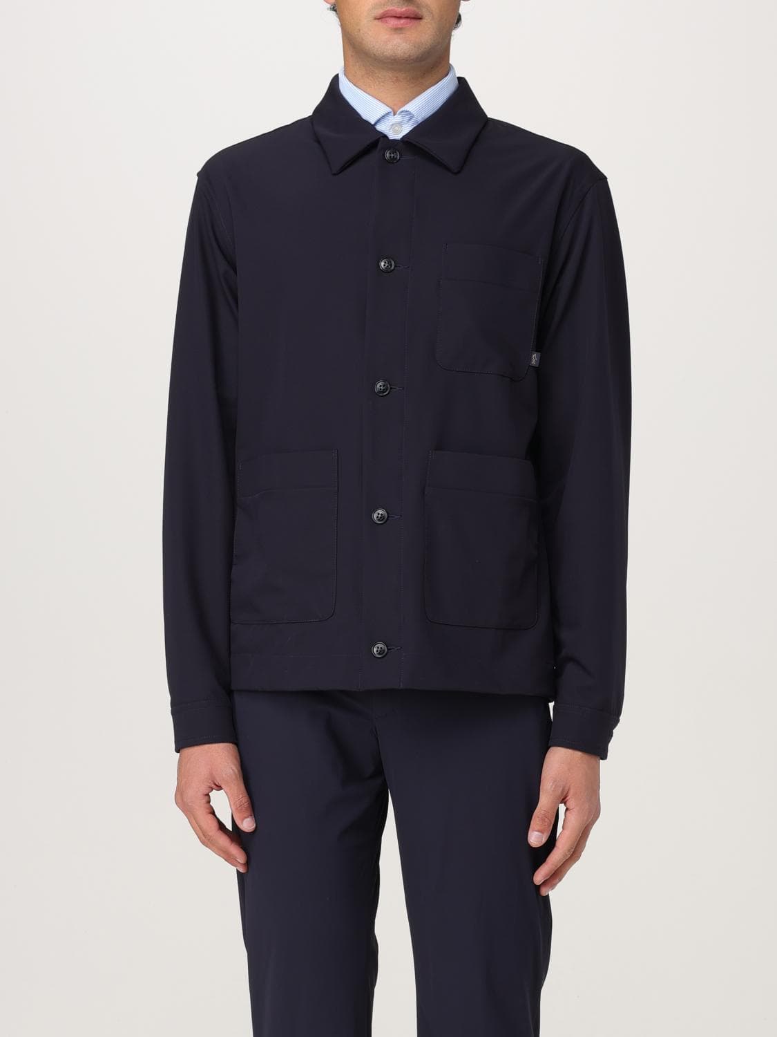 Paul & Shark Jacket Men color Blue
