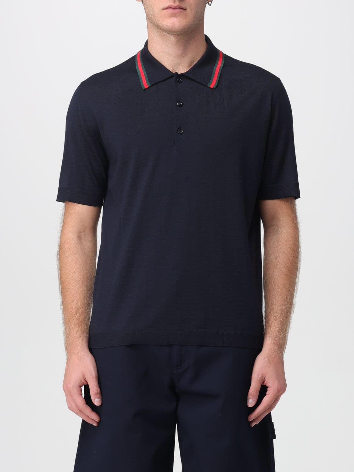 Gucci Polo Shirt Men color Ink