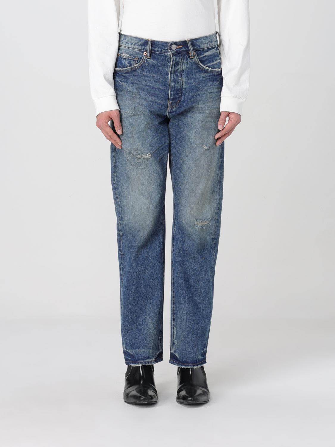 Purple Jeans Men color Indigo