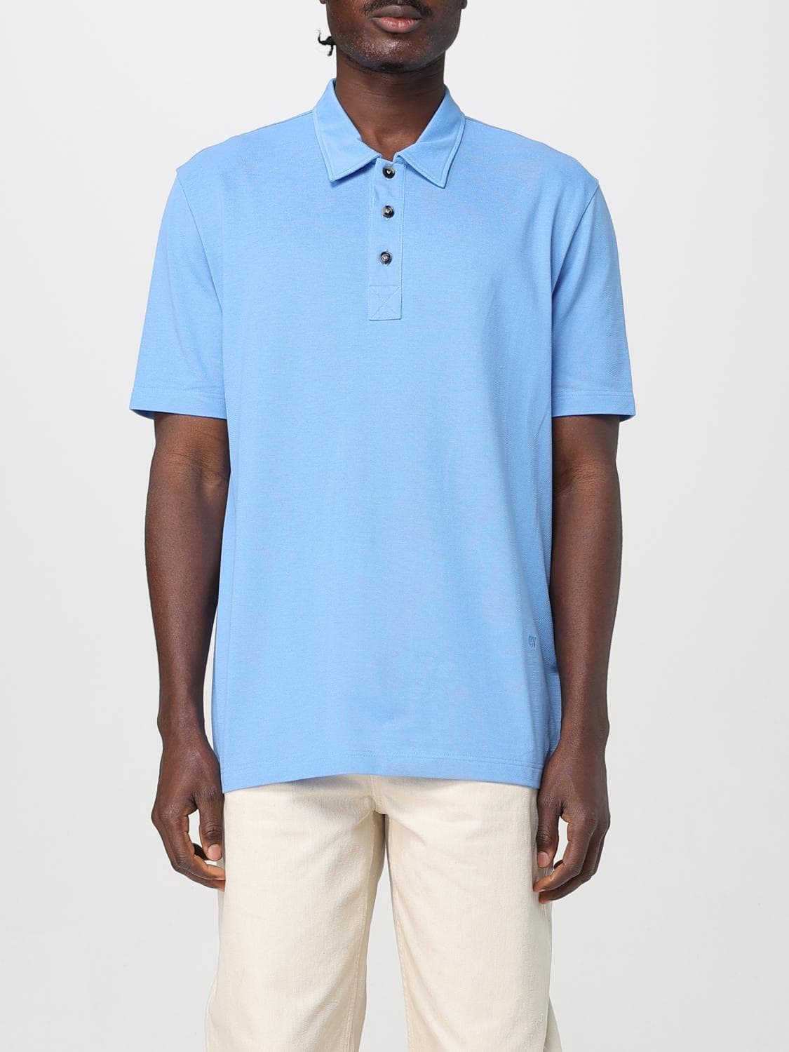 Bottega Veneta Polo Shirt Men color Blue