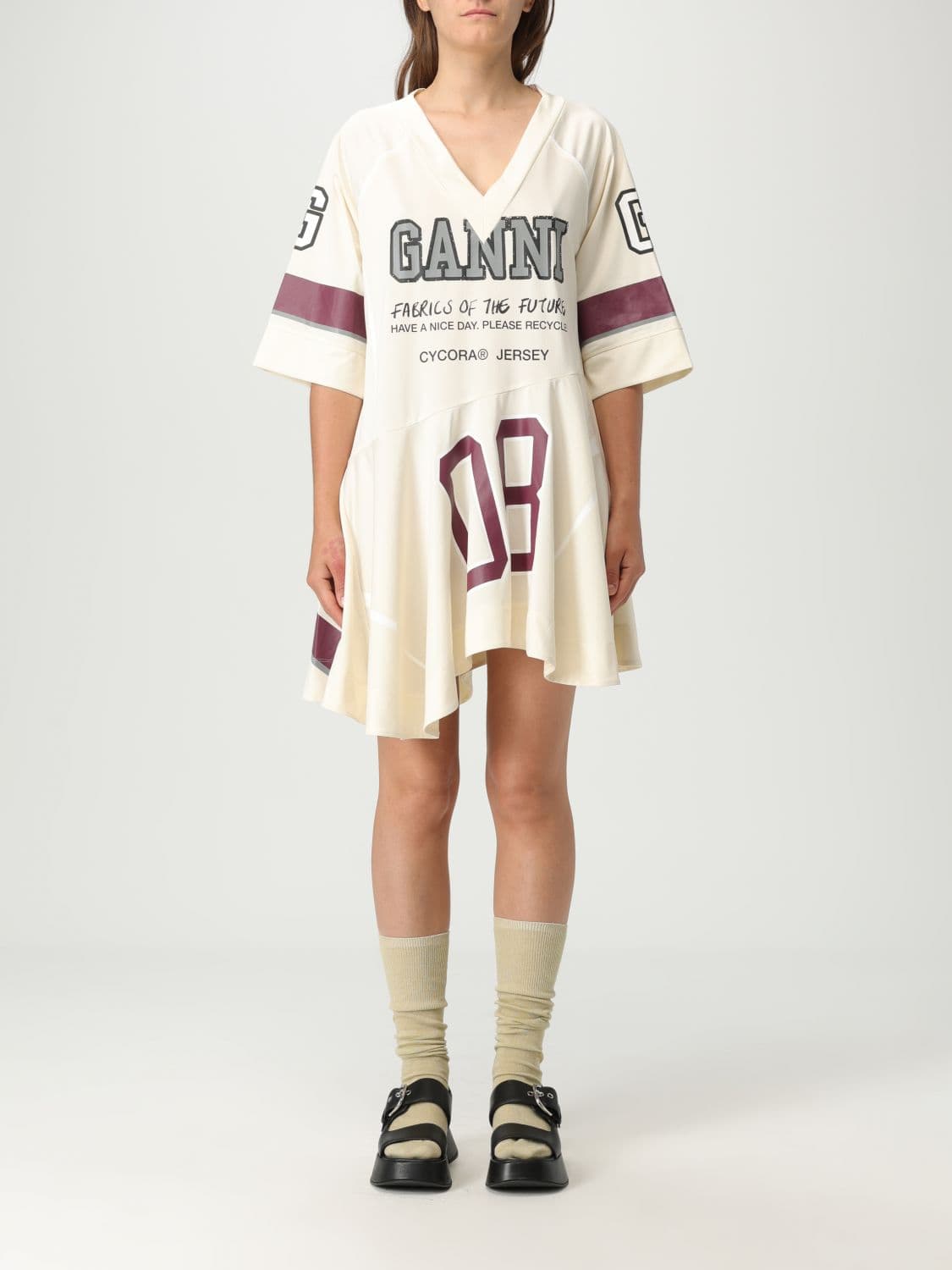 Ganni Skirt Woman color Milk