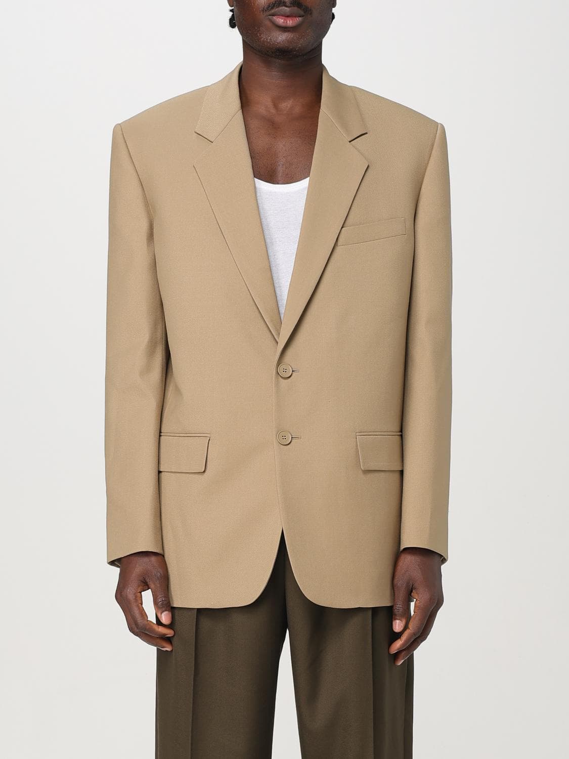 Saint Laurent Jacket Men color Yellow