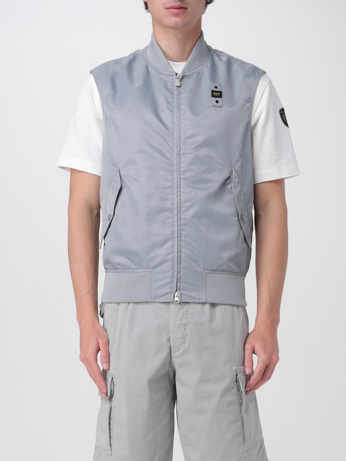 Blauer Suit Vest Men color Grey