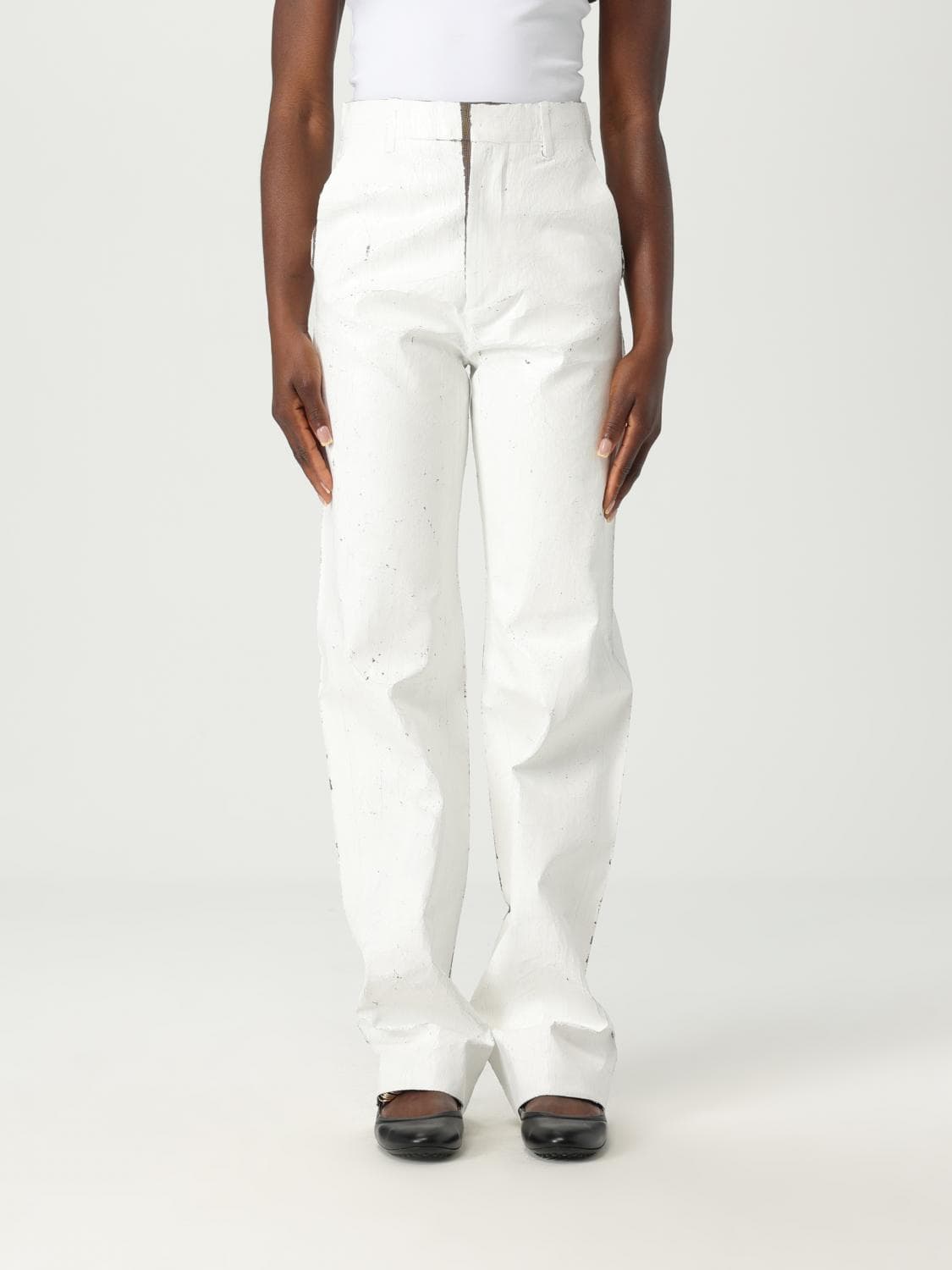 Mm6 Maison Margiela Pants Woman color White · 38