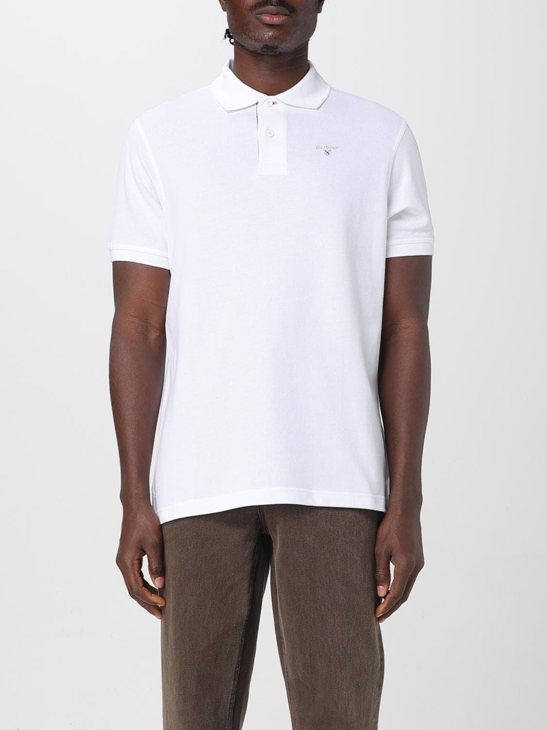 Barbour Polo Shirt Men color White