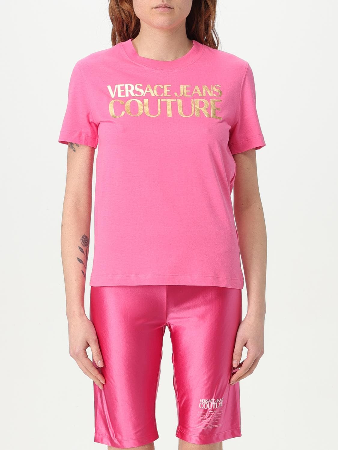 Versace Jeans Couture T-Shirt Woman color Pink