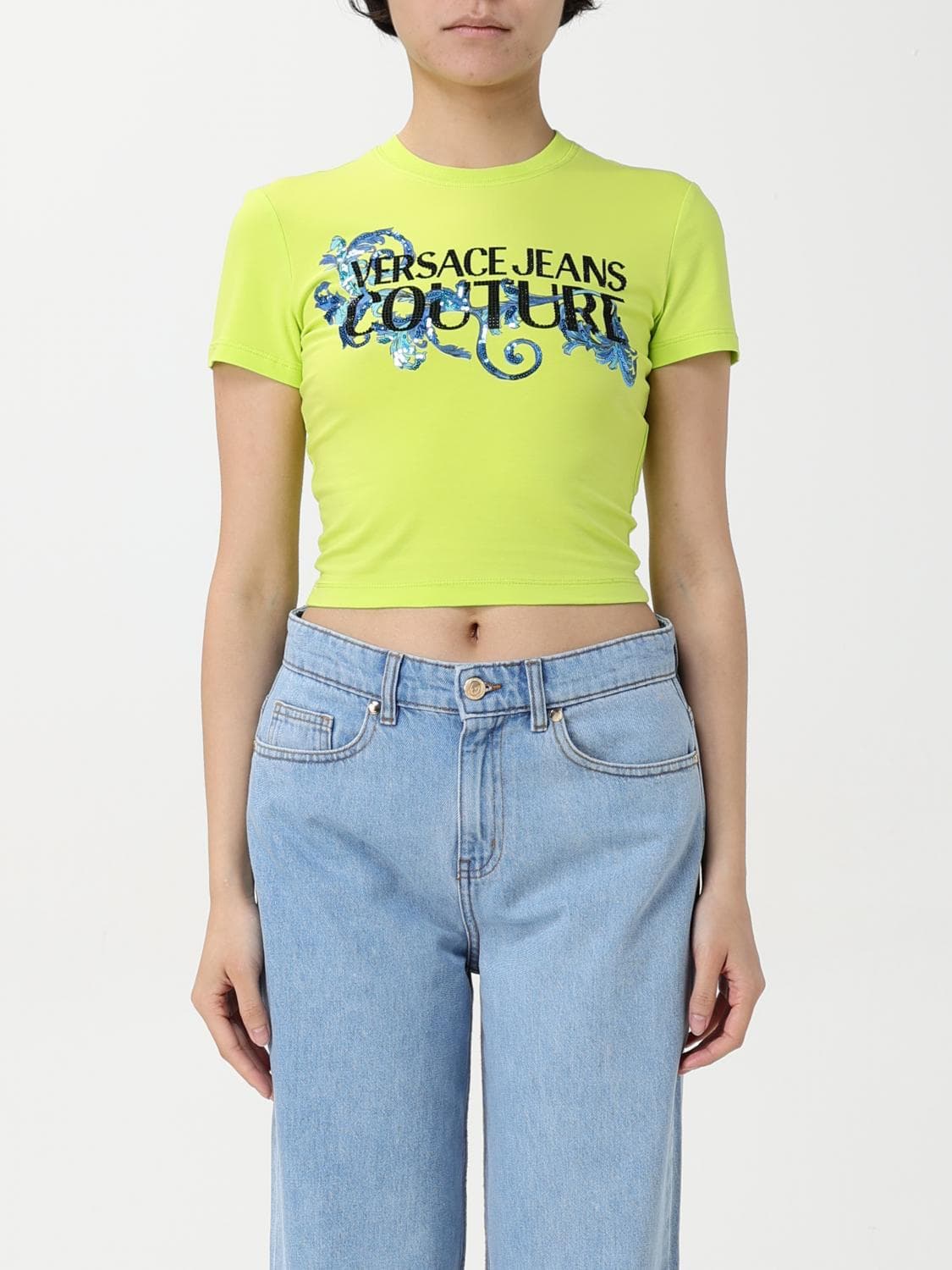 Versace Jeans Couture T-Shirt Woman color Green