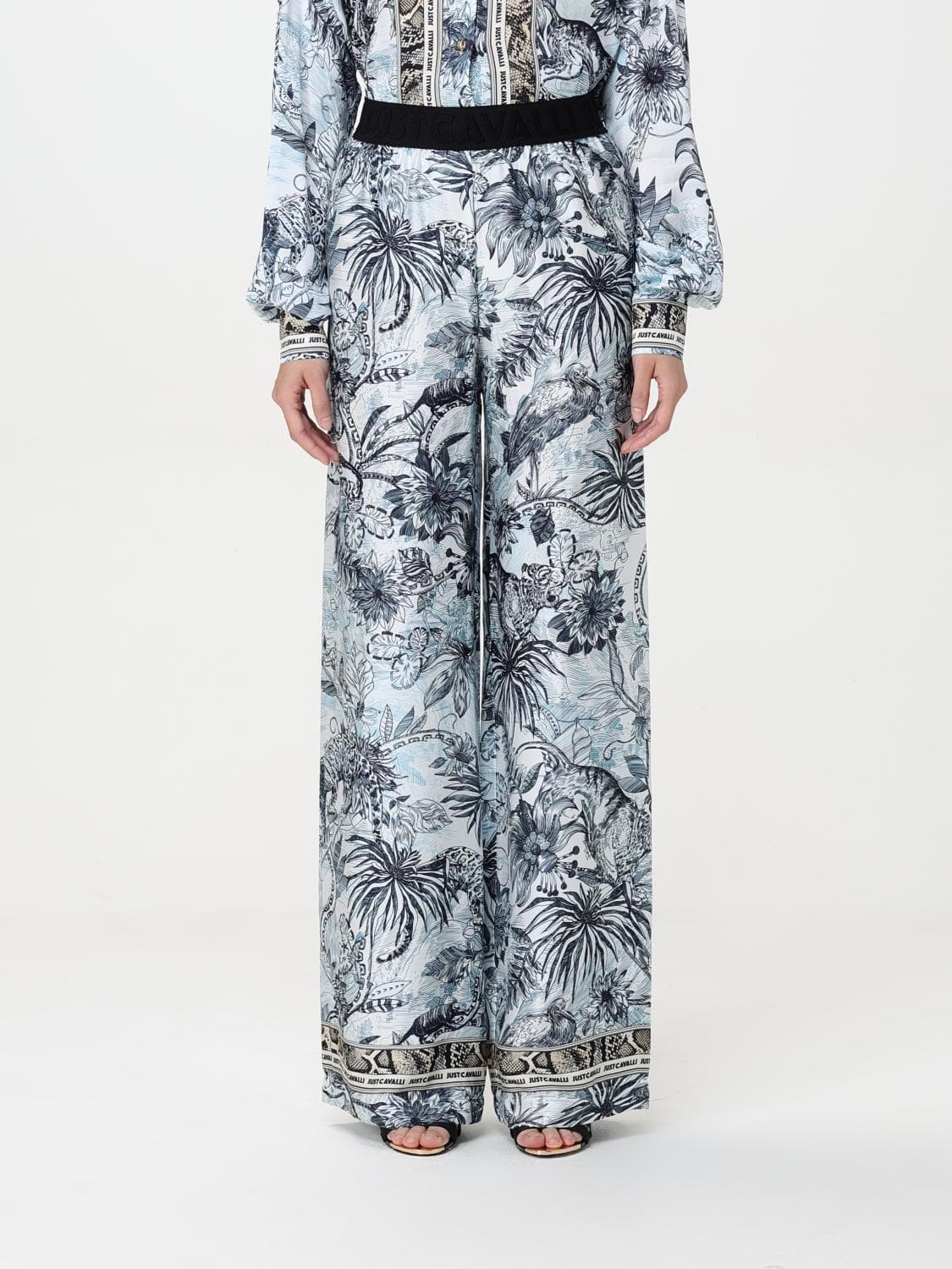 Just Cavalli Pants Woman color Blue