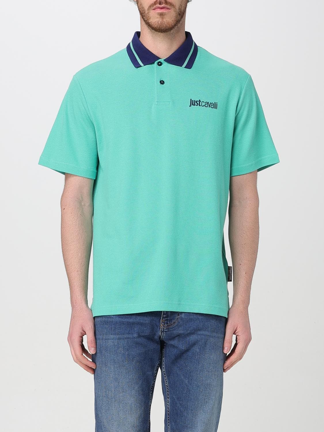 Just Cavalli Polo Shirt Men color Green