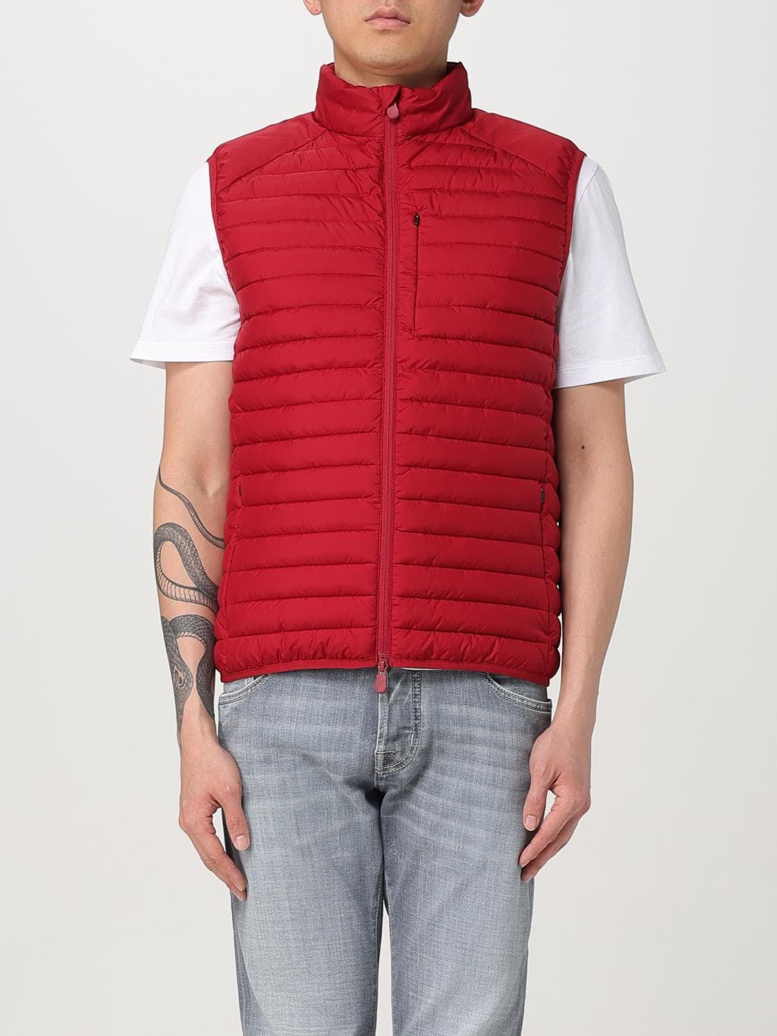 Save The Duck Suit Vest Men color Burgundy