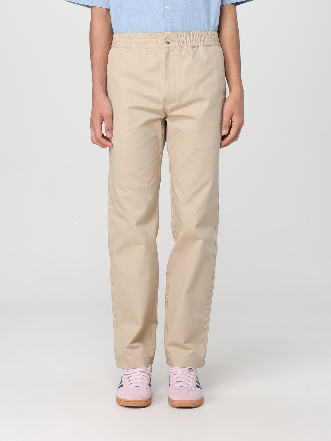 Maison Kitsuné Pants Men color Sand