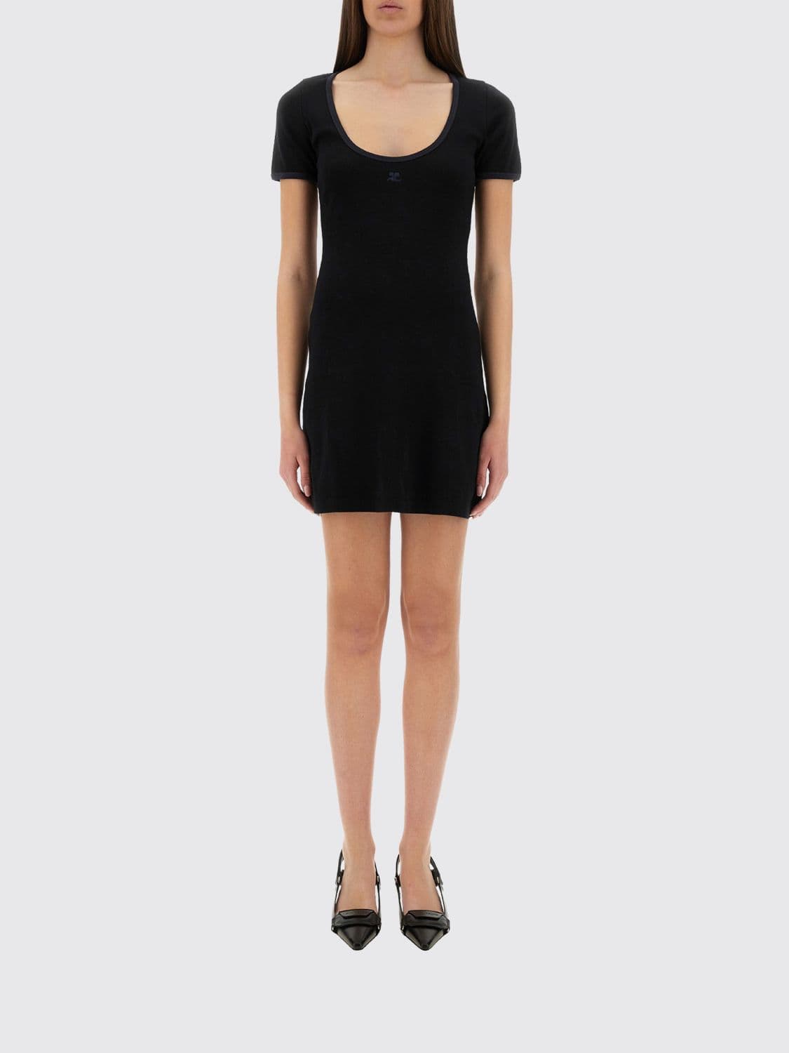 Courrèges Dress Woman color Black 1