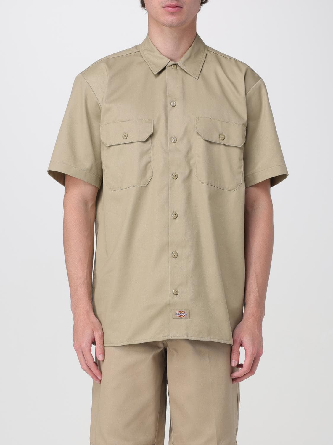 Dickies Shirt Men color Kaki