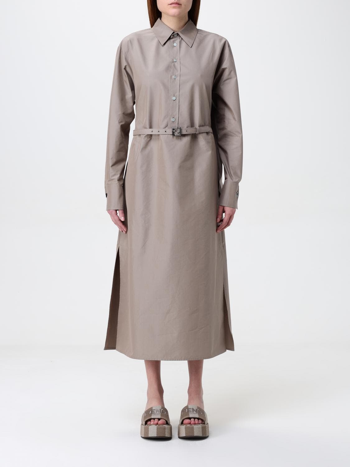 Fendi Dress Woman color Beige