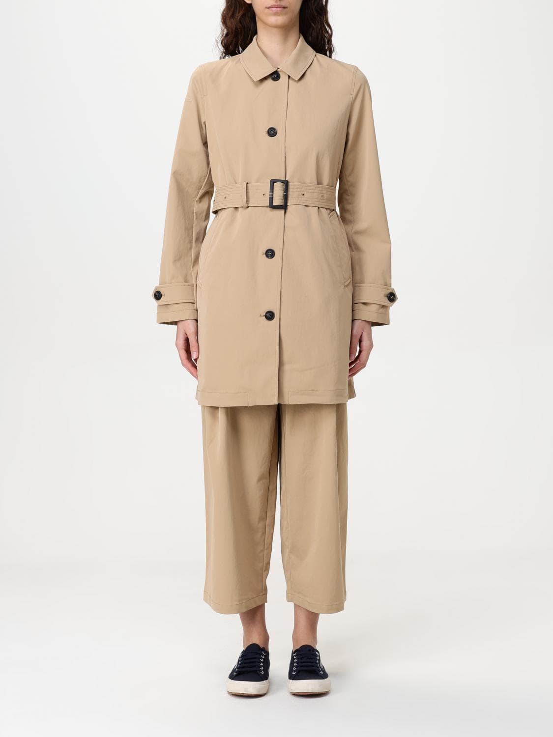 Save The Duck Jacket Woman color Beige