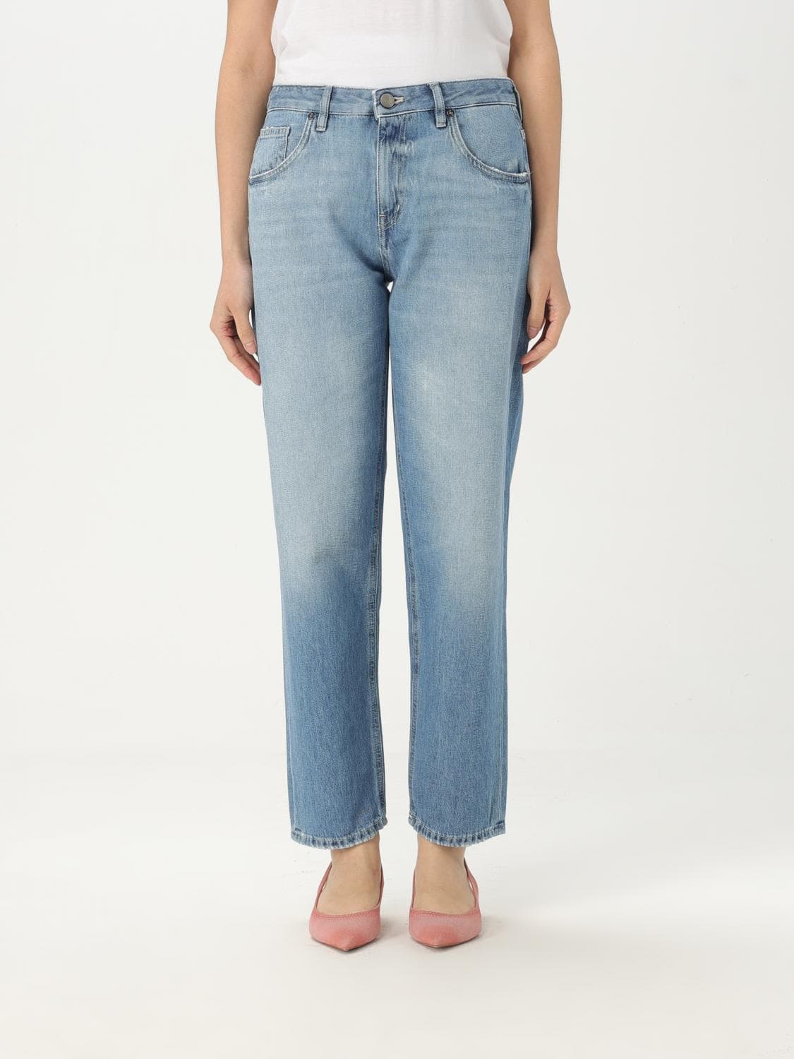 Pt01 Jeans Woman color Gnawed Blue